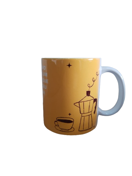 Caneca branca de porcelana 325 ml - Image 5