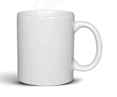 Caneca branca de porcelana 325 ml - Image 3