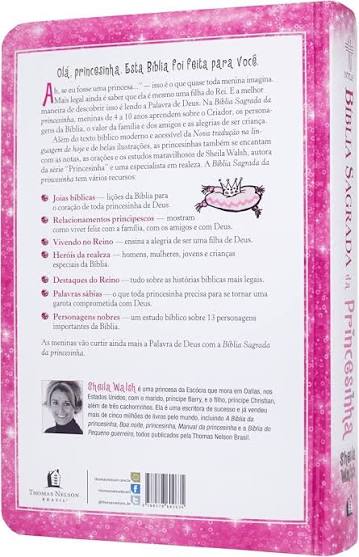 Bíblia Sagrada da Princesinha NTLH - Sheila Walsh - Capa dura Almofada - Imagem 5